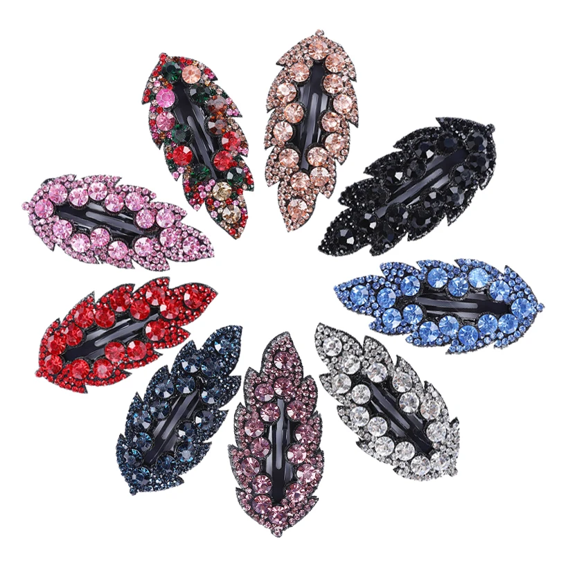 

LEVAO Korean Sweet Crystal Rhinestone Hair Clips For Women Imitation Barrettes Hairpins BB Hairgrip Girls Headwear Accessories