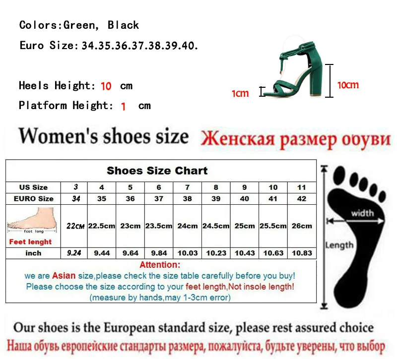 Летние женские босоножки со шнуровкой Модная обувь на высоком каблуке открытый носок; женская обувь на квадратном каблуке женские сандалии на каблуках, зеленый, черный Размеры 301GGX