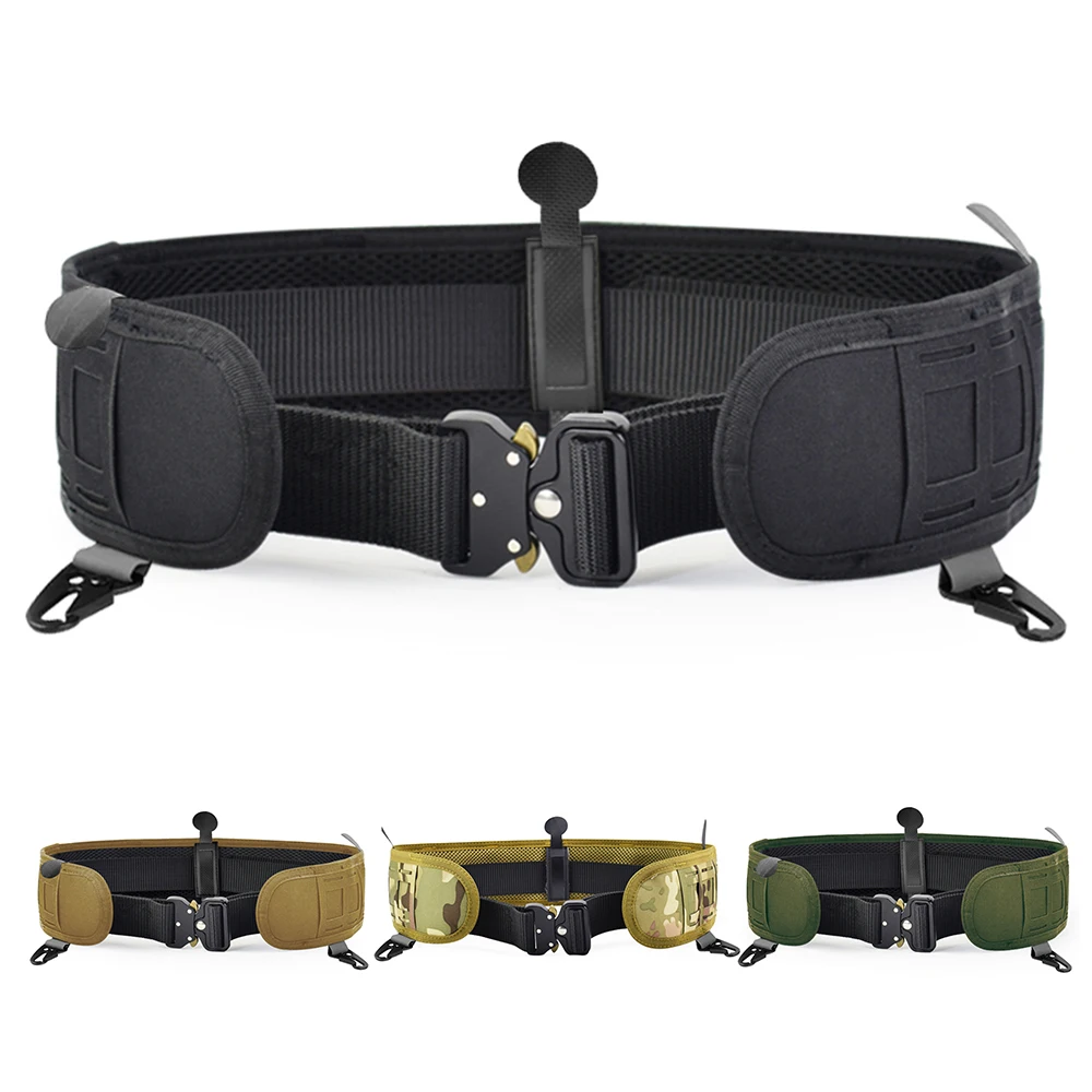 

Adjustable Military Airsoft Tactical Belt Men Padded Molle Waist Belt Quick Release Combat Army Battle Hunting Belt Cummerbunds