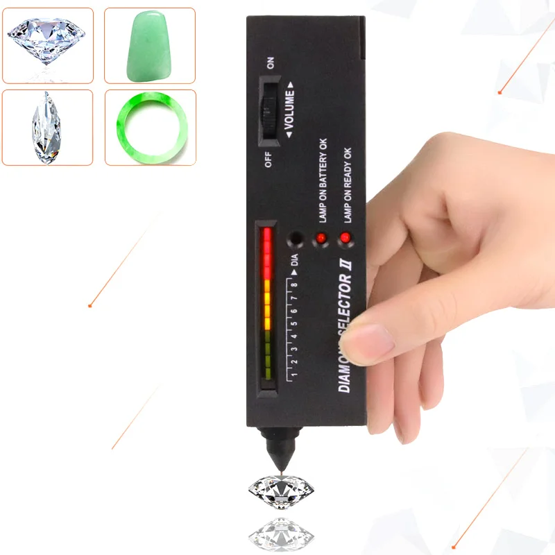 

Portable Diamond Gem Tester Selector with Case Gemstone Platform Jeweler Tool JDH99