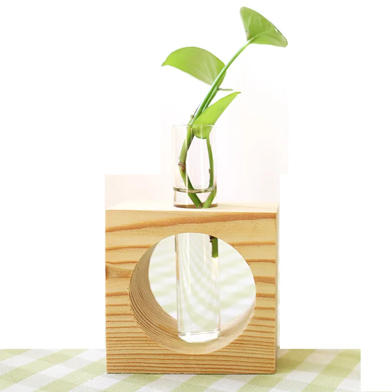 1Set-Wood-Modern-Style-Glass-Tabletop-Plant-Bonsai-Flower-Wedding-Decorative-Vase-With-Wooden-Tray-Home (3)