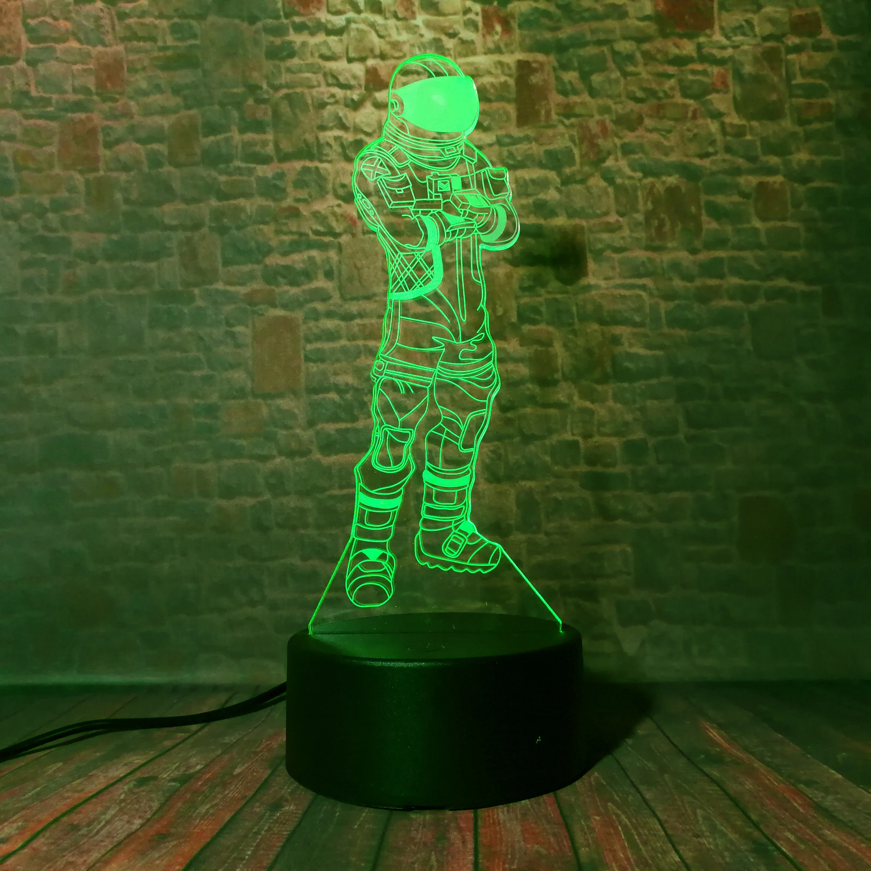 Горячая игра Темный Voyager TPS крутая битва Royale Человек Мальчик ночник 3D RGB 7
