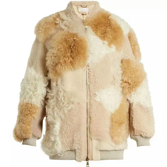Buy Natural Real Lamb Sheep Fur Coat High Quality