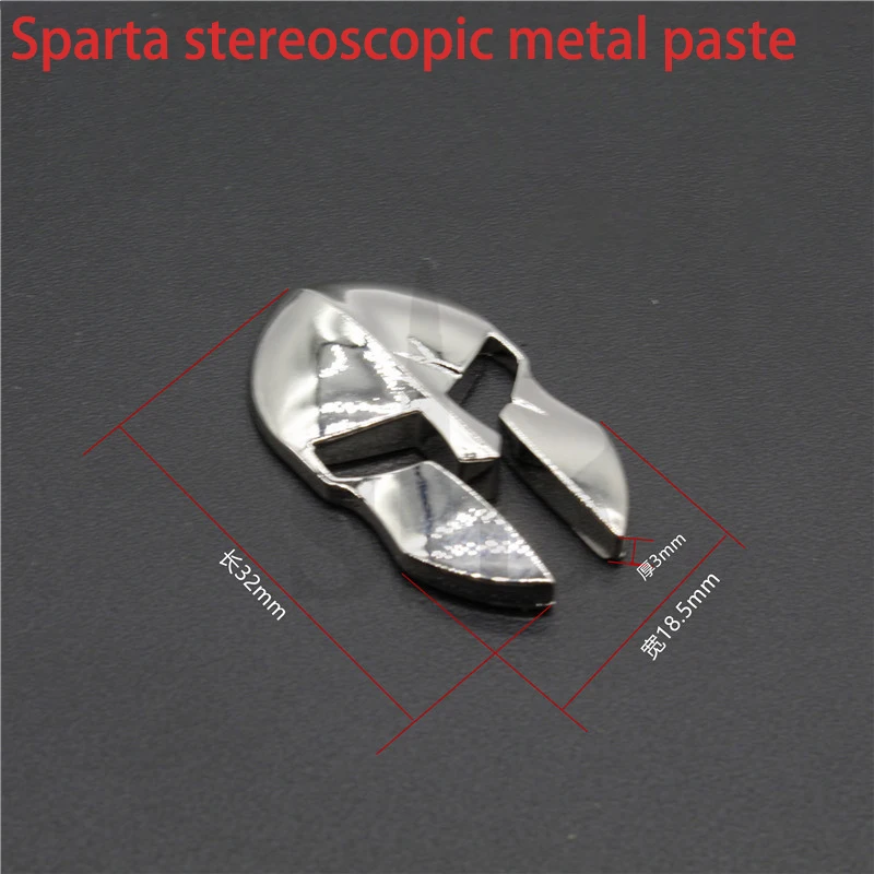 Toys Skull Sticker mirror polishing electroplating sticker DIY Cs tactical decoration gift T18 3