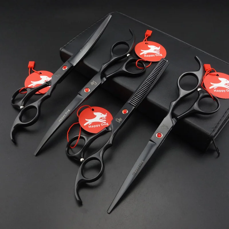 

7" Professional Pet Grooming Scissors,Straight scissors & Thinning scissors & up-Curvedscissors & down-Curved scissors D731