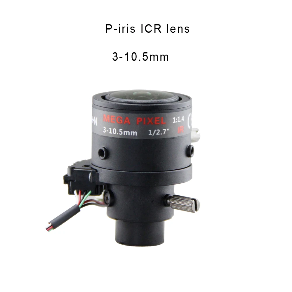 cctv lens 3 10.5mm P Iris with IR CUT 1/2.7" f1.4 CCTV LENS, vari focal