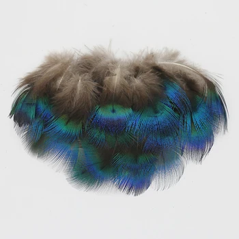 

500 pcs natural beautiful peacock blue feathers for DIY crafts mask headwear hat dreamcatcher decorations wholesale plumes