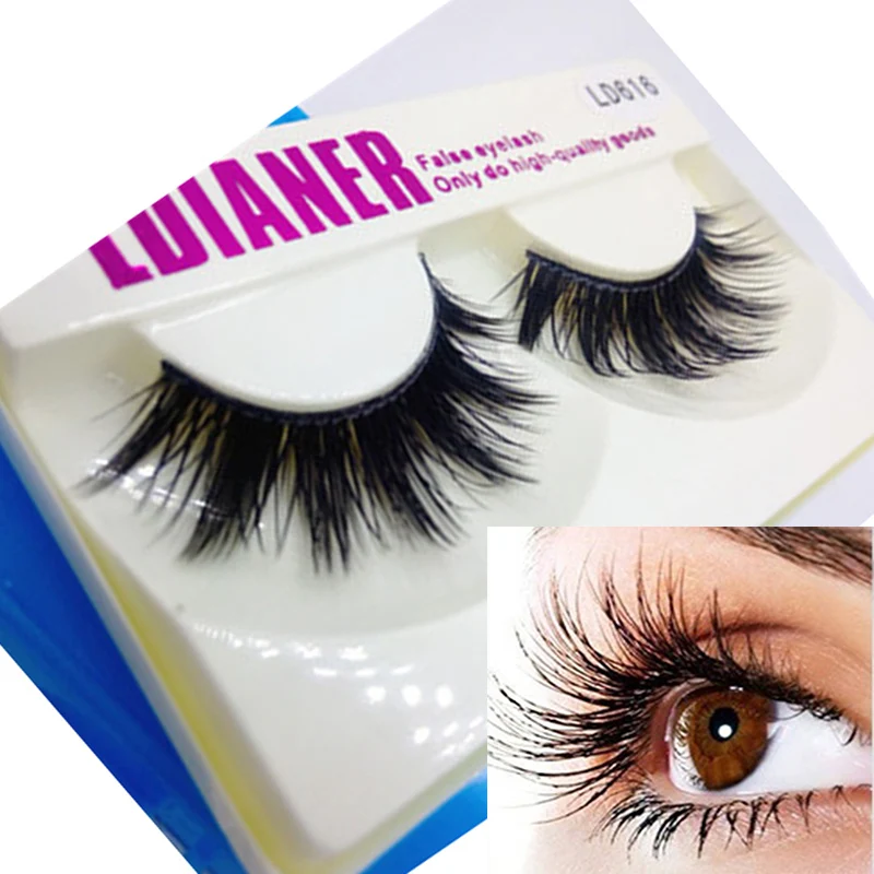 

1 pairs Exaggerated stage with European and American high-end quality false eyelashes 3D mink eyelashes for beauty naturais