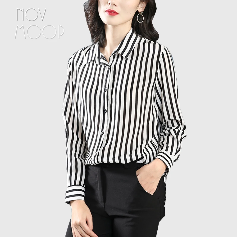 black and white striped shirt
