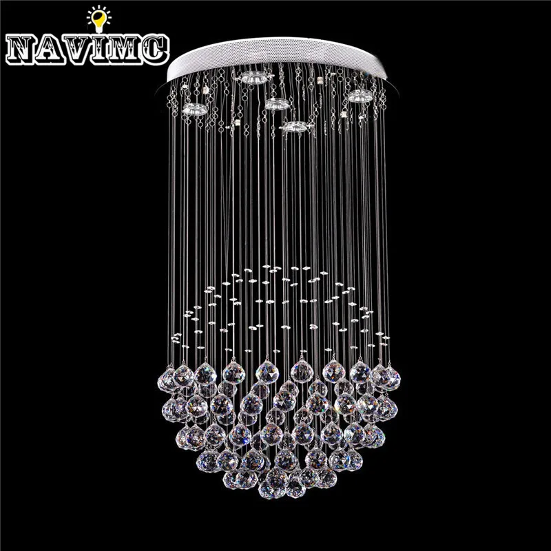 

Modern Luxury Round Crystal Chandelier Living Room Hotel Lighting Decorative Fixtures