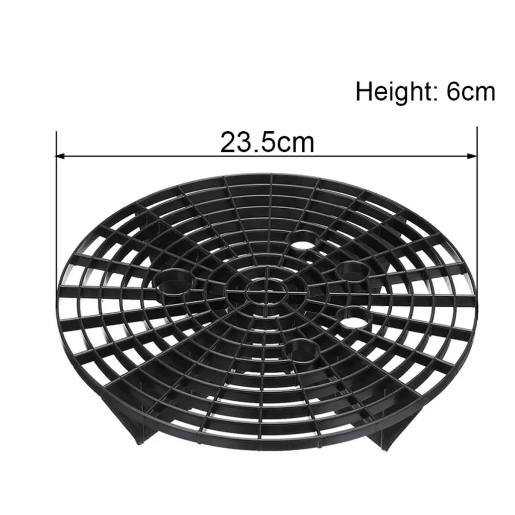23.5cm Car Wash Grit Guard Insert Washboard Water Bucket Filter Scratch Dirt Water Bucket Filter Anti Scratch Tool Plastic Black