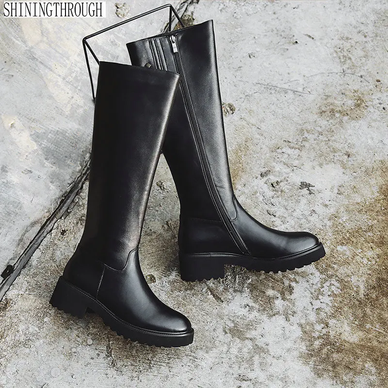 

NemaoNe Brand Women Winter Shoes Genuine Leather Women Winter Boots Women Shoes Warmful High Quality Knee High Boots