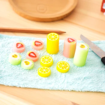

4 pcs/Lot Sliced fruit eraser 2B color Strawberry Lemon Apple pencil erasers Office school supplies gomas de borrar A6385
