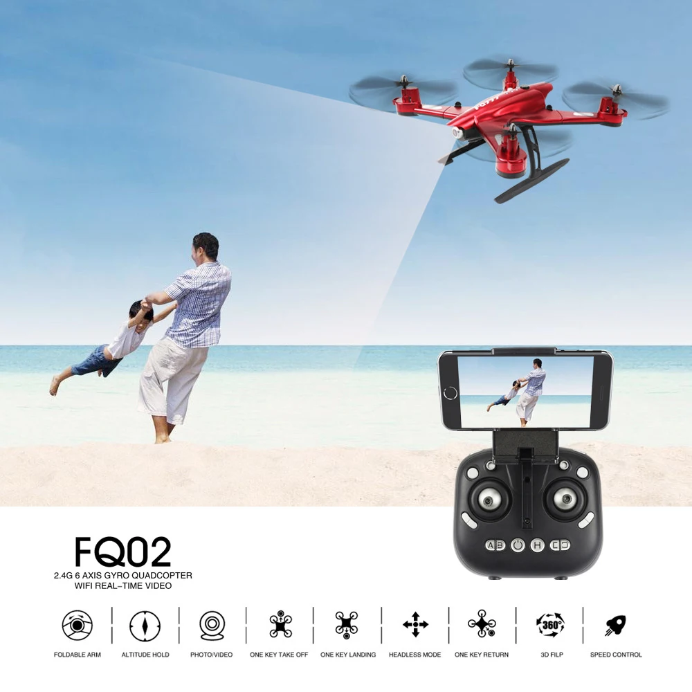 

0.5/2.0MP 6 Axis Gyro Unmanned Aerial Vehicle Camera WiFi RC Helicopter Remote Control Toy