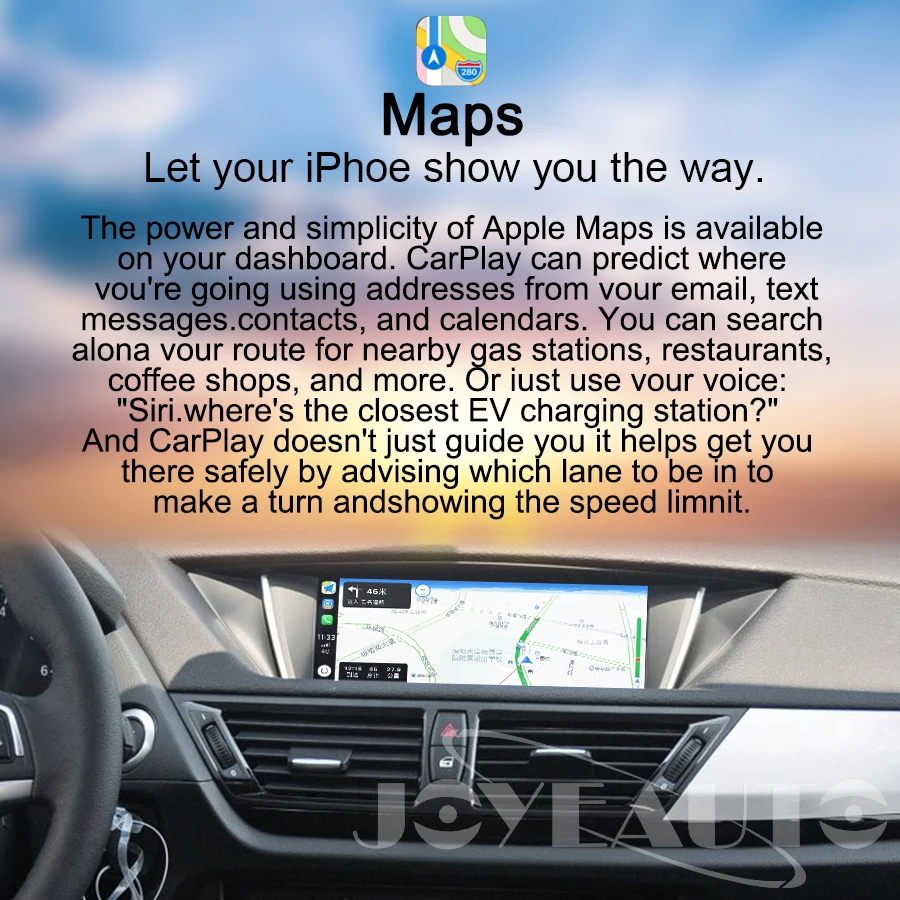 Joyeauto Беспроводной Apple Carplay для BMW CIC 6 5 8 10 25 дюймов 1 3 7 серия X1 X3 X5 X6 Z4 2009 2013 Android Авто