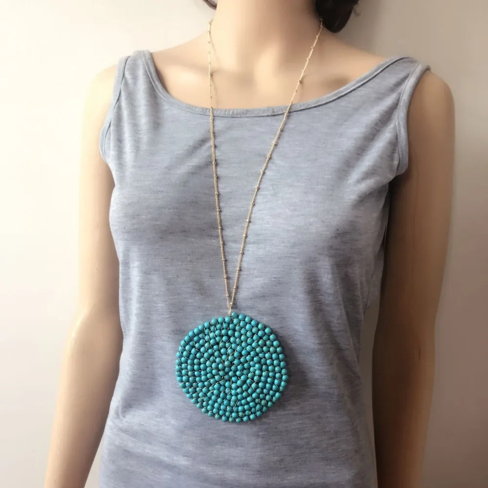Новое ожерелье с подвеской из камня ручной работы|stone pendant necklace|necklace free shippingpendant