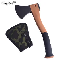 Высокое качество кемпинг один бит стекловолокна и резиновая ручка из высокоуглеродистой стали головка валка топор