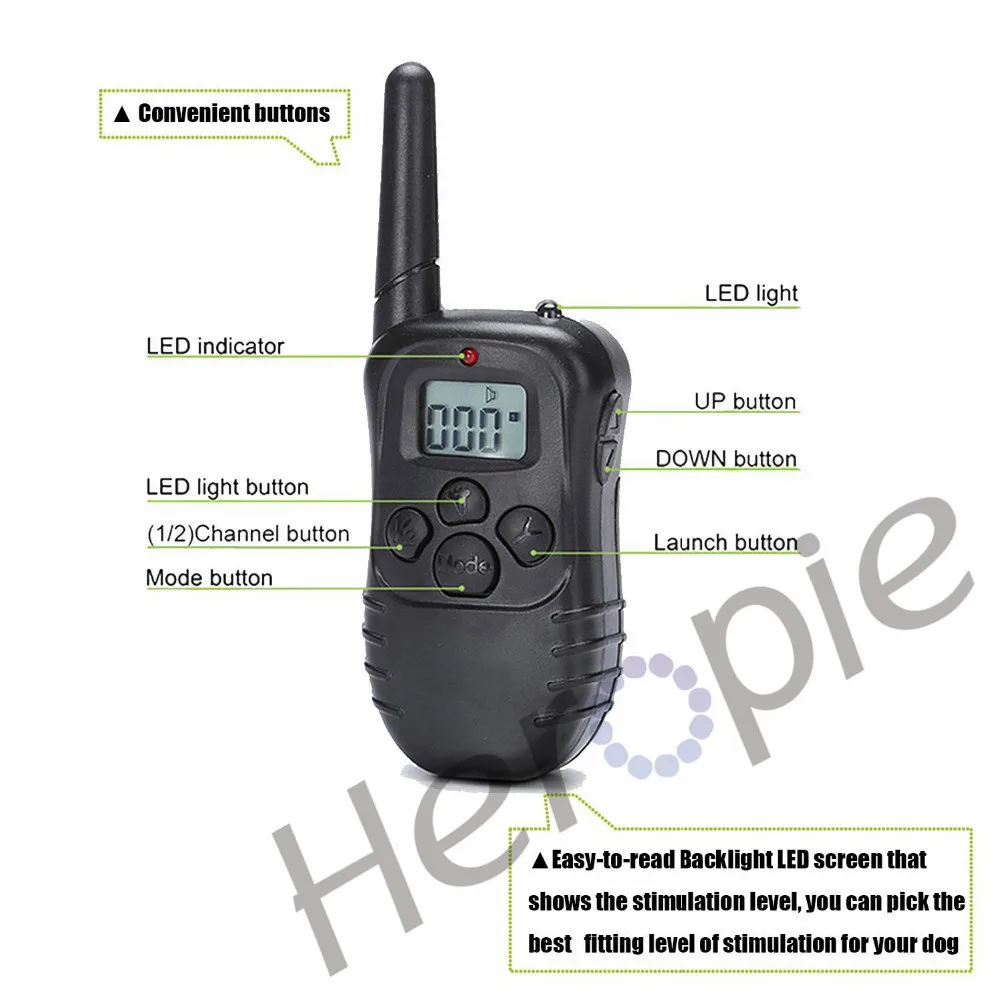 300meters-Pet-Dog-Training-Collar-with-LCD-display-Rechargeable-And-Waterproof-Remote-Electric-Shock-Anti-bark (4)