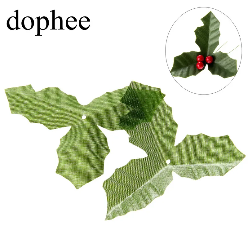 Dopee 50 шт./лот зеленый золотой Искусственный лист Сделай Сам Шелковый цветок листья Ремесло Свадебные украшения гирлянда с листьями роз листва