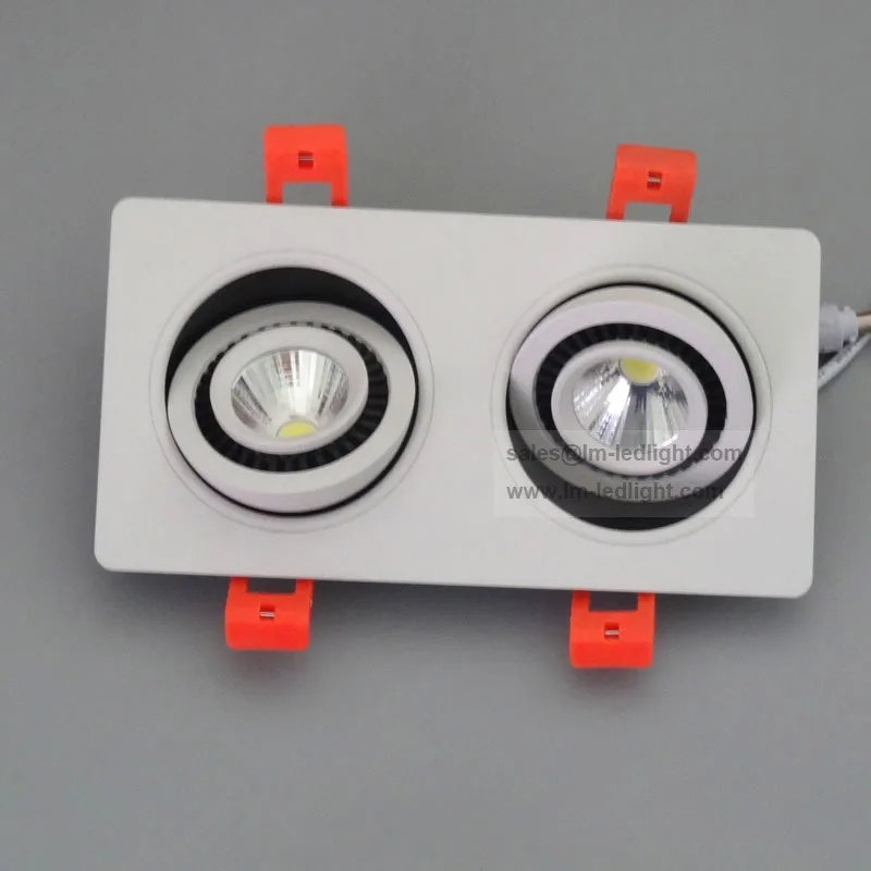 

Dimmable Adjustable led downlight 18W COB Gimable rotation lampada recessed fixture for clothing store 85V-265V Free shipping