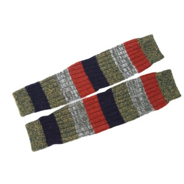 Модные зимние Для женщин полосатые вязанные гетры носки удивительная A24 Прямая поставка; - Цвет: D