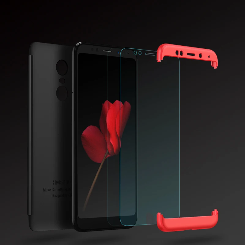 Чехол для телефона Xiaomi Redmi 4X 4A 5A 5 Plus 5X 360 полная защита противоударный Note 6 6A чехол 3