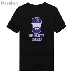 Новинка 2018 года, футболка Charlie Blackmon, 100% хлопок, футболка с надписью «fear the beard fans», 0831-5