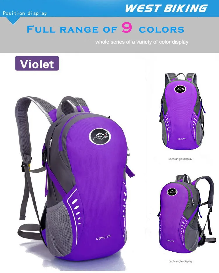 Sale LOCAL LION Moutain Backpack Bike Packsack Road Cycling Bag Travel Running Sport Cycling Backpack+2L Water Bag 39