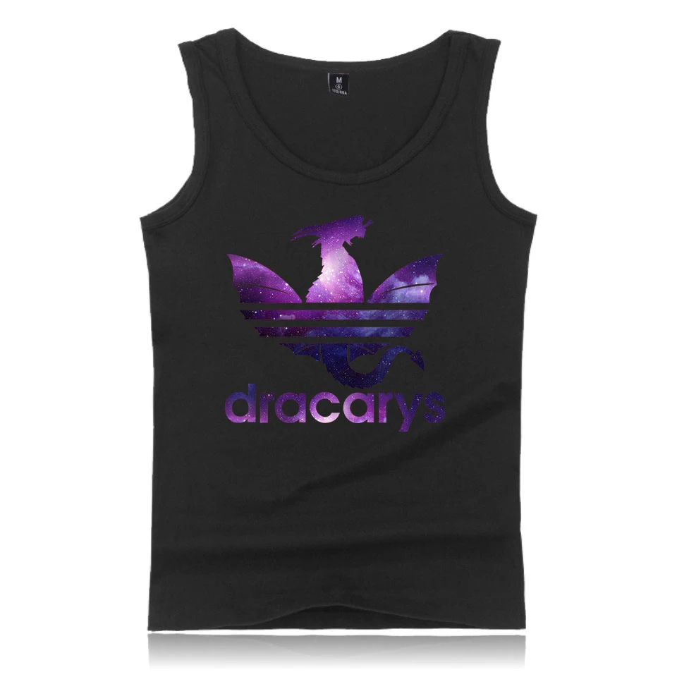 Игра ThronesTank Топы Таргариен огонь и крови Повседневная мода Dracarys О образным