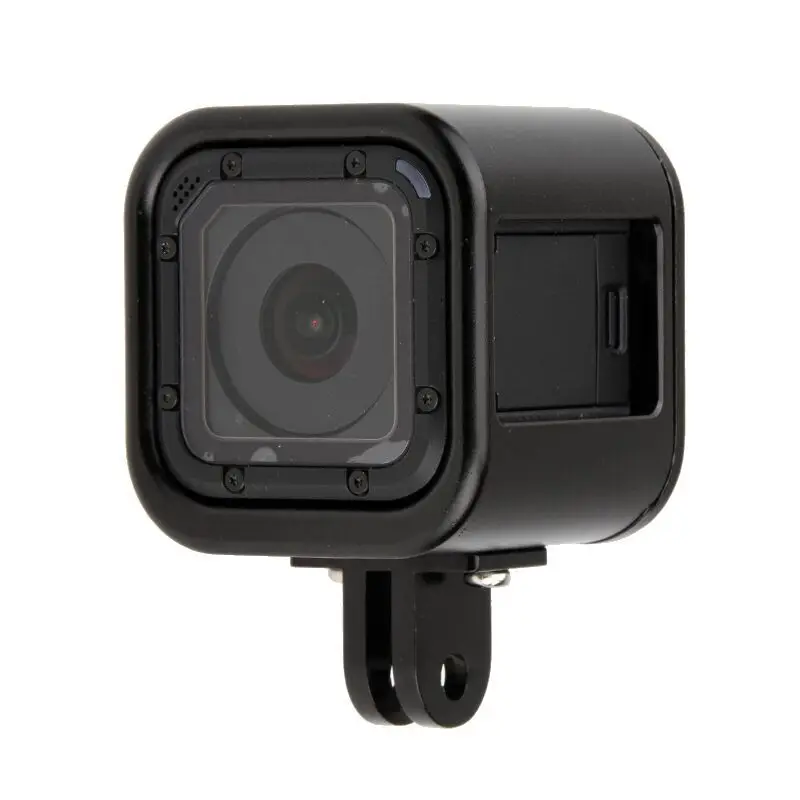 Black Go Pro Hero4 Session Shell CNC алюминиевый сплав защитный корпус чехол рамка для GoPro Hero 4/5 Session Спортивная камера - Цвет: Black