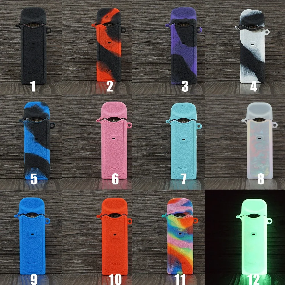 

Smok Nord Silicone case Texture Case Kit Box Mod Protective Rubber Silicone Sleeve Cover Wrap Skin Decal