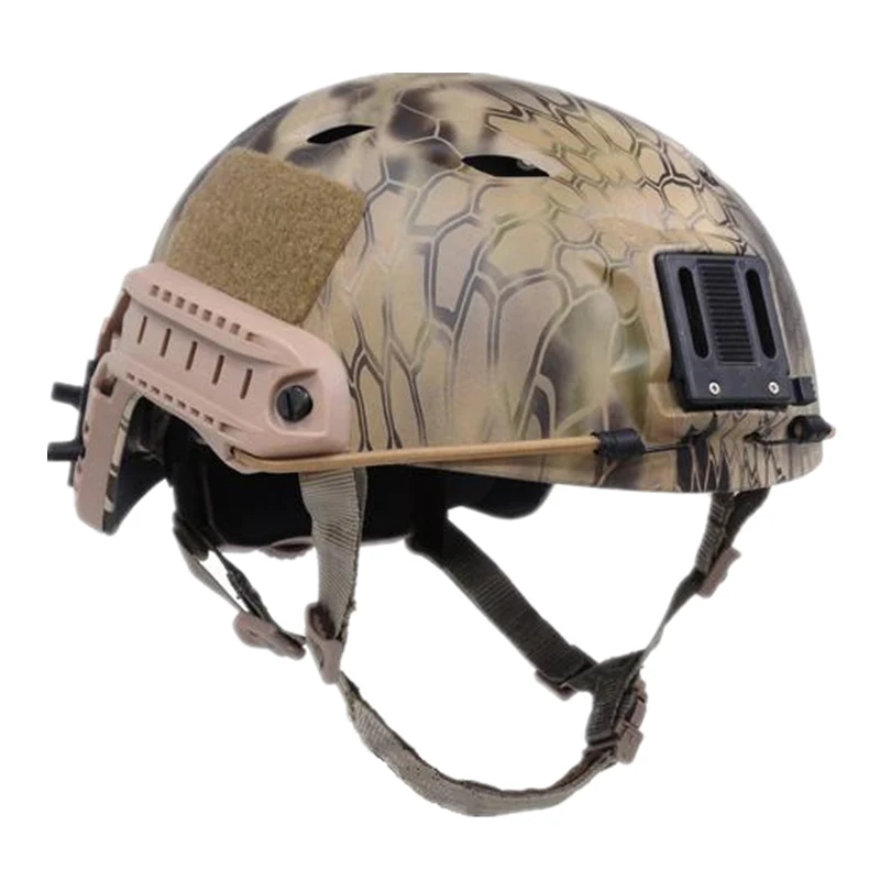 Тактический Защитный прыгающий шлем ACH базовый спортивный Быстрый Шлем BJ военный TACS CP ACU лесной пустыни FG HLD TYPHON Размер LXL - Цвет: highlander