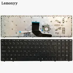 Латинская Клавиатура для ноутбука hp EliteBook 8560 p 8570 P 8560B 6560b 6565b 6560 P Клавиатура с Джойстик с черным/серебряным бордером