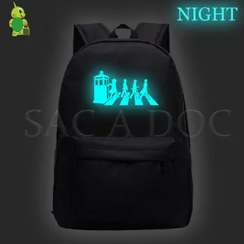 

Doctor Who TV Series Luminous Backpack Fashion School Bags Teenage Boys Girls Laptop Backpack Leisure Travel Bag Casual Backpack
