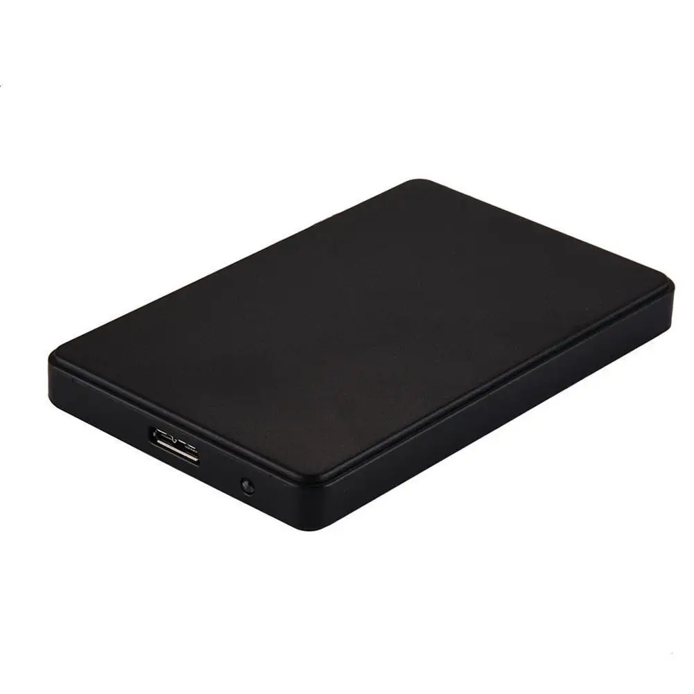 3 Colors 2.5" USB 3.0 SATA HD Box 1TB HDD Hard Drive External Enclosure Case Support Up to 2TB Data transfer backup tool - Цвет: Черный