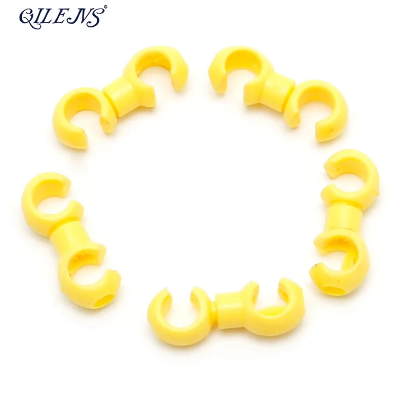 

QILEJVS 10Pcs Rotatable MTB Brake Line C/S Buckle Bike Brake Derailleur Shift Cable Line Tube Pipeline Storage Device Ring Clasp