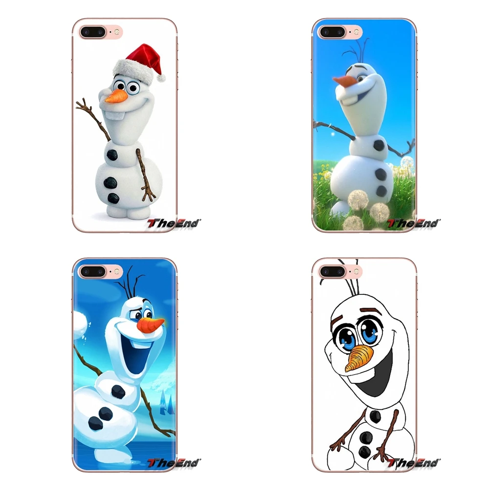 Snowflakes Stars Snowman Olaf Transparent Soft Cases Covers For Xiaomi Redmi 4A S2 Note 3 3S 4 4X 5 Plus 6 7 6A Pro Pocophone F1 |