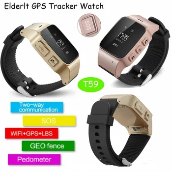 

Best Elderlt GPS Tracker gps watch for The Aged Support IOS Android with Pedometer two-way communication GPS remote control