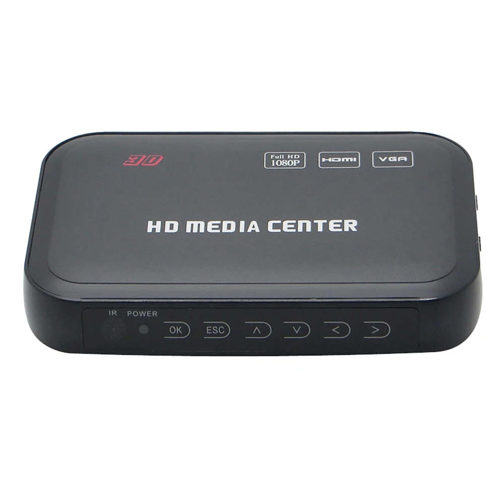 1080P Full HD Многофункциональный 3D медиаплеер Поддержка HDMI VGA AV выход медиацентр Wi Fi