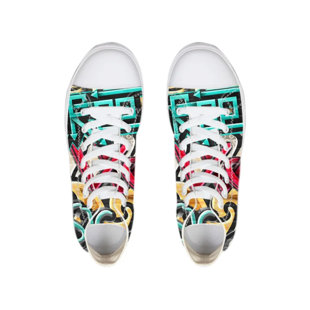 

Rap Letter Graffiti Women/men Sneakers Breathble Vulcanized Shoes Canvas High-top Autumn Warm Flat Lace-up Chaussures Femme