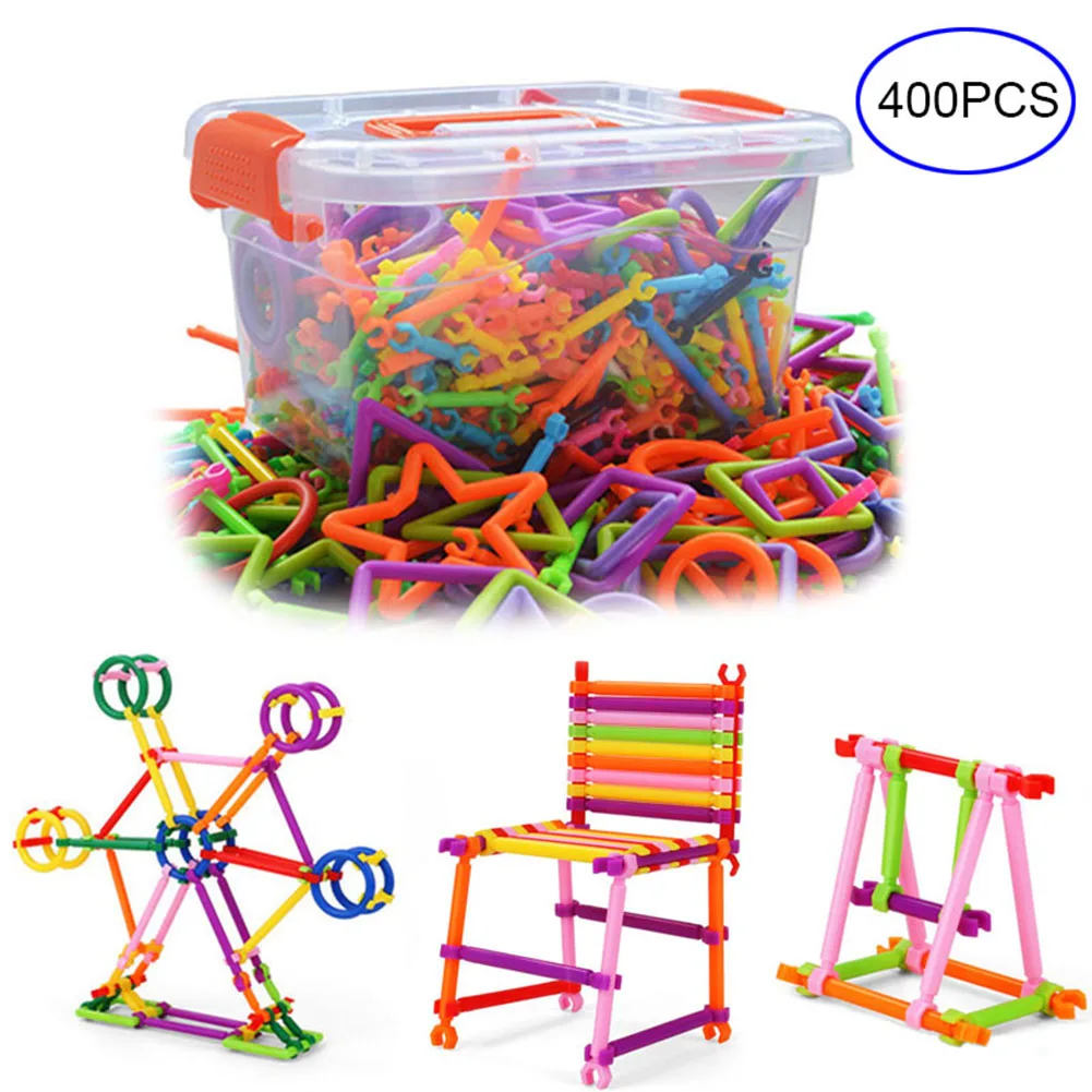 

400Pcs/Set Baby Kids Plastic Intelligence Sticks Educational DIY Building Puzzles Toys @ 88 775 YJS Dropship