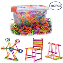 400Pcs/Set Baby Kids Plastic Intelligence Sticks Educational DIY Building Puzzles Toys @ 88 775 YJS Dropship