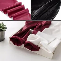 Spring Autumn Kids Girl Legging Baby Girls Boys Skinny Pencil Pants Faux PU Leather Childrens Leggings Black Wine 6