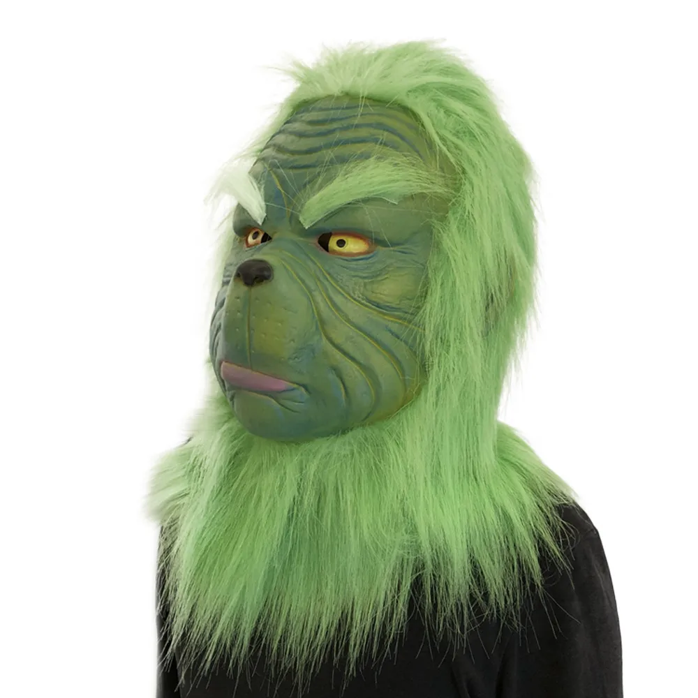 Забавная игрушка Топ косплей Grinch маска плавление лица латексный костюм коллекционный предмет страшная МАСКА ИГРУШКА 5,15
