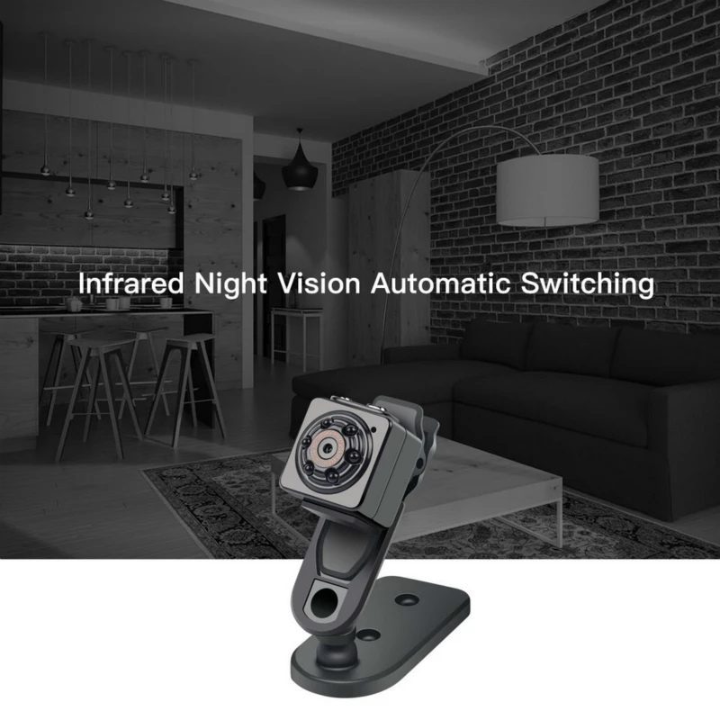 Мини камера PARASOLANT 1080P портативная крошечная видеокамера с камерой ночного