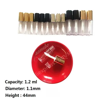 

1.2ml Empty Lip Glossy Tube, Small Lip Bottle Mini Cosmetic Container Gloss Container,Cosmetic packaging or 0.8 ML 3000pcs/lot