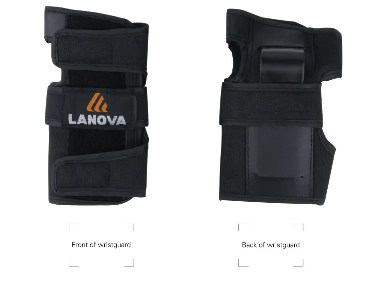 LANOVA7pcs/набор, защитные накладки, набор, наколенники, налокотники, защита для запястья, защита для шлема, для скутера, велоспорта, катания на роликах