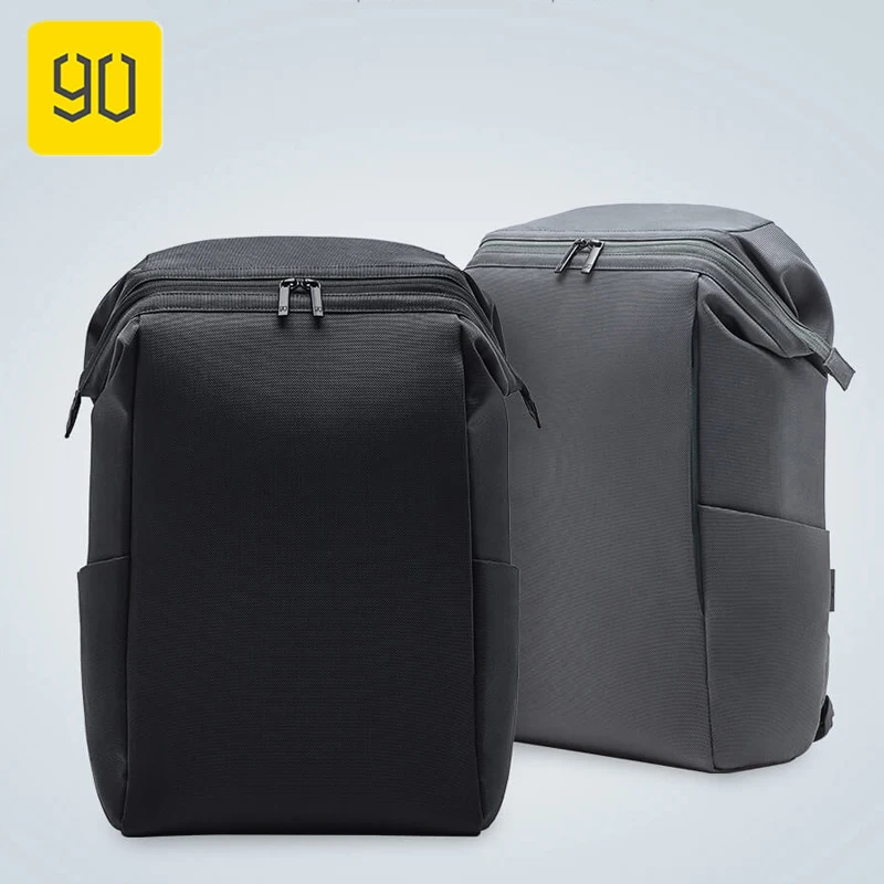 

2 Color Xiaomi 90FUN Bag Commuter Backpack Barrel Opening 4 Levels Of Water Repellent Simple And Light For Travel Work