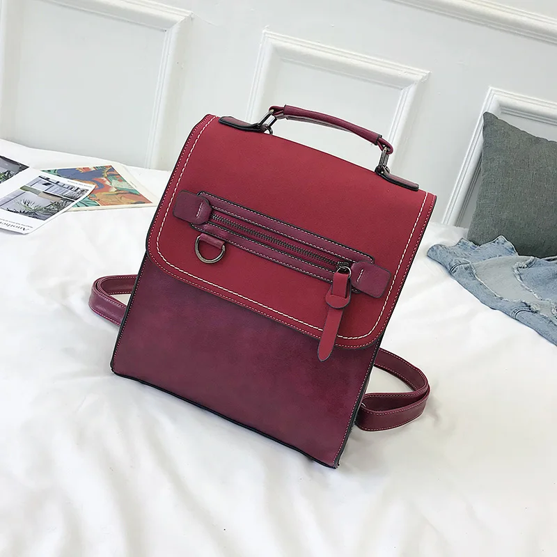 

CHALLEN Brand Vintage Women Leather Backpack Mini Soft Touch Female Ladies Shoulder Bag Travel Backpack Youth Grils Backpack