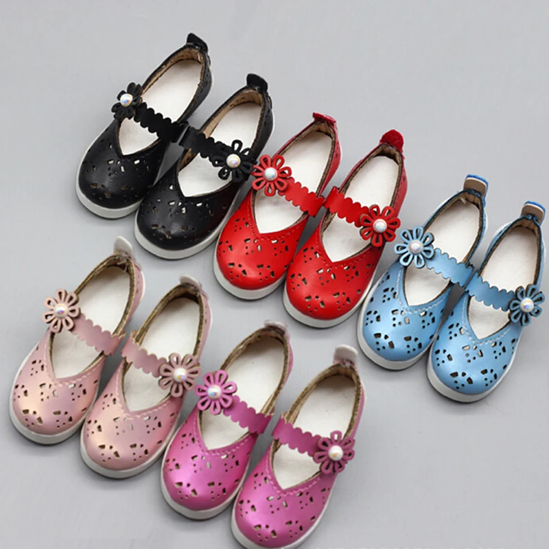 

Red Leather Shoes Fit For 1/3 1/4 BJD 60cm SD DD DOD Dolls Children Best Birthday Gift New